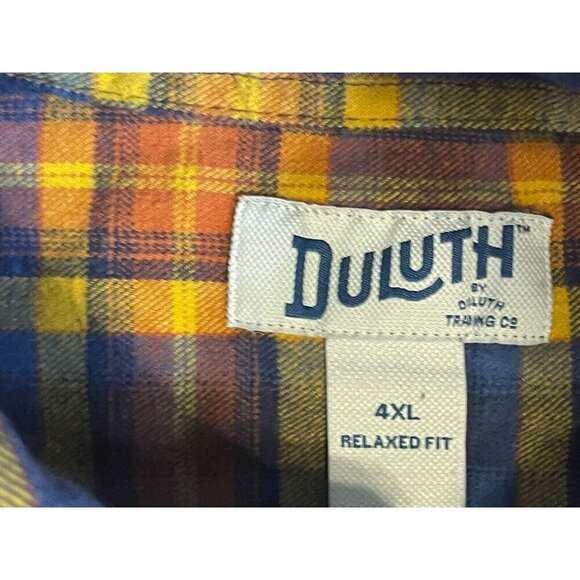 Lot of 2 Duluth Trading Co Shirts 4XL Flannel Plaid Mens Relaxed Fit - Picture 3 of 10